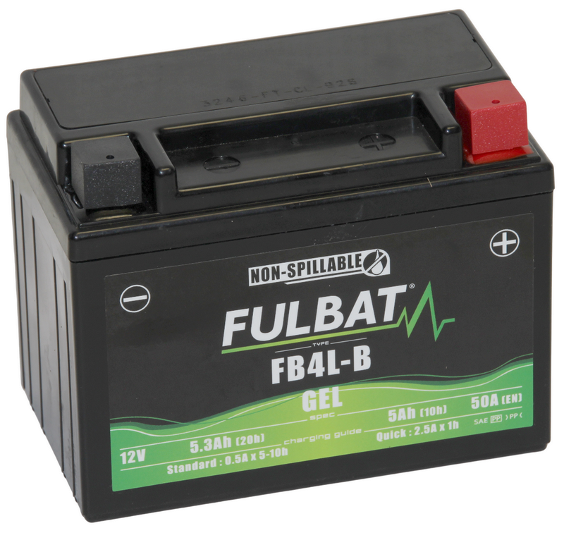 batterie pour scooter 50cc (sans entretien gel) 12v/5ah (nhk yb4l-b) Booster bws