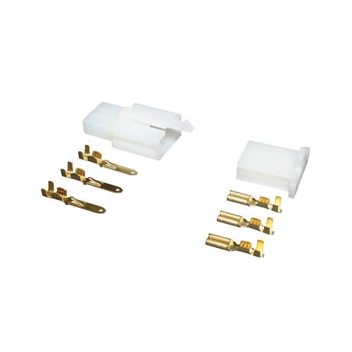 Cosse électrique femelle mâle 3 connections pour moto scooter quad cyclomoteur