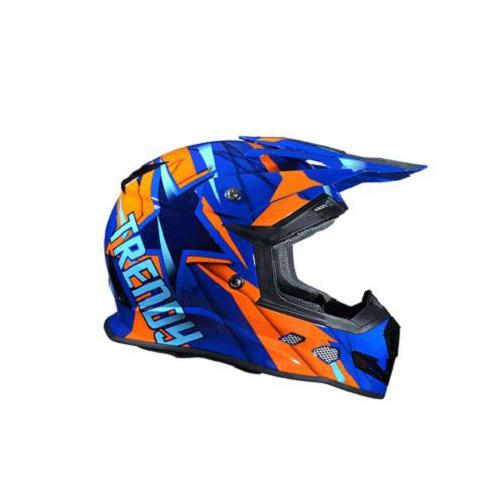 Casque bleu/orange verni taille XS Cross marque Trendy 18 T-902 Dreamstar