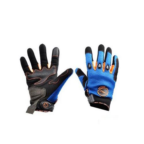 Gant marque Steev été MX V2 couleur Bleu/Noir/Orange taille M - Coque CE EPI