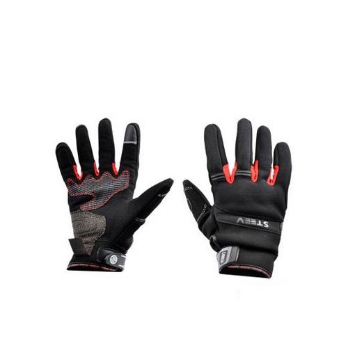 Gant marque Steev été Chicago V2 couleur noir/rouge taille XL - Coque CE EPI