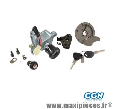 contacteur a clé serrure neiman scooter 50cc : mbk nitro yamaha aerox ... model 3 fils apres 2003