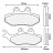 Plaquette de frein marque Carbone Lorraine pour maxi-scooter peugeot 125-250 satelis avant, 125 elystar avant, elyseo avant / malaguti 125-250 madison avant, 250 password avant, f12 phantom (1 jeu de 2 plaquettes) (3031 msc) * Prix spécial !