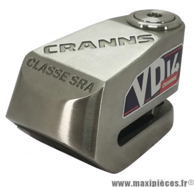 Antivol bloque-disque Cranns VD14 connecté avec alarme sonore 120 dB, classe SRA, 3 clés, IP65 * Déstockage !