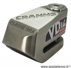 Antivol bloque-disque Cranns VD14 connecté avec alarme sonore 120 dB, classe SRA, 3 clés, IP65 * Déstockage !