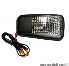 Feu arrière universel type HONDA XR Noir / Transparent * Déstockage !