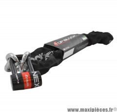 Antivol moto/scooter Top Block NEXUS CH12 V2 Chaîne 1200 mm Classé SRA – bloque-disque + chaîne haute sécurité * Déstockage !