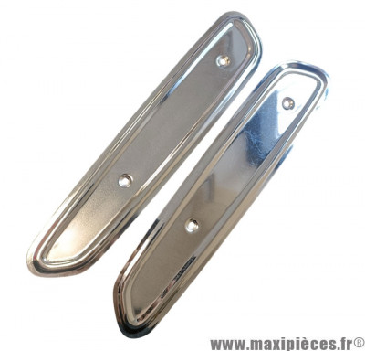 Paire d'élytres de réservoir chromées pour cyclomoteur peugeot 103 sp mvl * Déstockage !