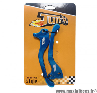 Paire de leviers frein bleu pour scooter booster NG / Rocket de 1999 * Déstockage !