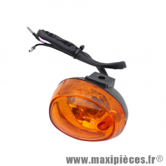 Clignotant avant gauche orange (homologué CE) pour scooter chinois gy6 50cc 139qmb, qt9 * Déstockage !