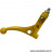 Levier plastique décompresseur / starter jaune pour mobylette (x1) * Déstockage !