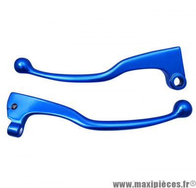 Levier d'embrayage et frein pour Mbk X-Power / Yamaha TZR avant 2003 bleu (x2) marque Vicma * Déstockage !