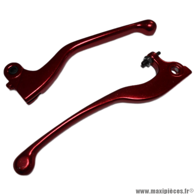 Paire de levier de frein rouge anodisé pour moto Aprilia rs 50 avant 2000 * Déstockage