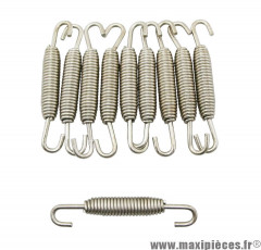 Ressort de pot l70mm inox diam 10mm (crochet tournant) (sachet de 10) * Déstockage !
