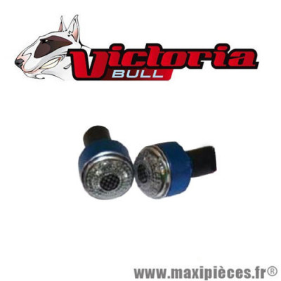 Embouts de guidon rouge à LED Victoria Bull *Destockage !