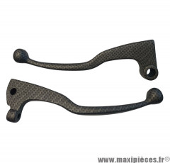 Levier d'embrayage et frein pour Mbk X-Power / Yamaha TZR avant 2003 carbone (x2) marque Vicma * Déstockage !