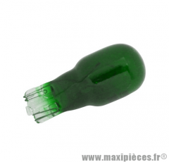 X1 Ampoules/Lampe de compteur 12v 10w norme T13 culot w1,2x9,5d wedge vert * Déstockage !