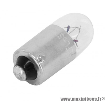 Ampoule (x1) standard 12v 2w culot ba9s norme 53 temoin blanc (feu de position) marque Flosser * Prix spécial !
