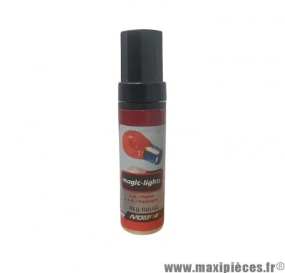 Stylo peinture transparent rouge MOTIP 12ml pour ampoules incandescence – Réf 902010 * Déstockage !
