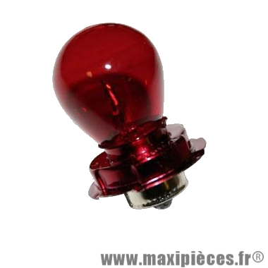 Ampoule/lampe 12v 15w rouge culot P26S *Déstockage !