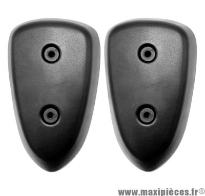 Pad avant noir mat (paire) adaptable pour scooter MBK 50 Stunt Yamaha Slider 2T 50cc