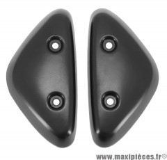 Pad arrière noir mat (paire) adaptable pour scooter MBK 50 Stunt Yamaha Slider 2T 50cc