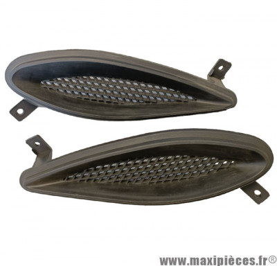 Grilles aération avant droite et gauche noir pour scooter Conti Motors SRX 50cc r&b ou autres scooter chinois *Déstockage !