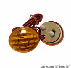 Clignotants mini orange à led universel pour moto, scooter, mob, quad… * Déstockage !