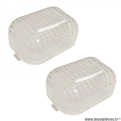 Kit de deux Cabochons de clignotant transparent peugeot trekker squab fox * Déstockage !