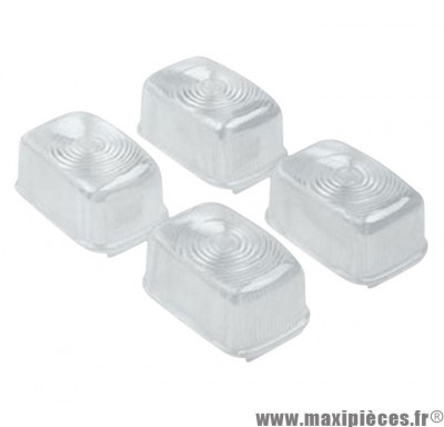 Kit cabochons Clignotants transparent AV/AR pour mbk stunt yamaha slider * Prix spécial !