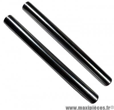 Paire de tube de fourche nu (33x345mm) BUZZETTI ref.5950 pour Yamaha 50cc Slider, MBK Stunt * Déstockage !