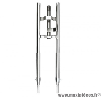 Fourche chrome pour mobylette peugeot 103 mvl - Vogue (livrée sans T supérieur & sans support garde boue) * Déstockage !