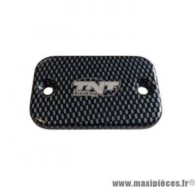 Couvercle de maitre cylindre de frein carbone marque TNT pour scooter mbk booster / yamaha 50 bws 1999-2003 * Déstockage !