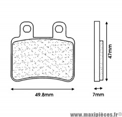 Plaquette de frein AP-RACING pour moto mbk 50 x-limit après 2004 arrière / yamaha 50 dtr après 2004 arrière / beta 50 rr après 2012 avant (1 jeu de 2 plaquettes) * Déstockage !