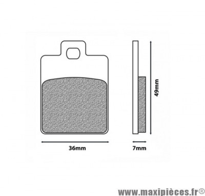 Plaquette de frein marque Newfren pour scooter peugeot 50-125-150 tweet rs 2010-2013 arrière / sym 125 symphony s-sr 2010-2017 arrière / piaggio 50 liberty après 1997 avant (fd0249bks) * Déstockage !
