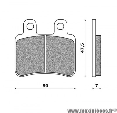 Plaquette de frein marque Newfren pour scooter derbi 125 boulevard s après 2007 avant / peugeot 125 satelis après 2004 arrière / italjet 50 jet set après 2002 avant / yamaha 50 dt r 2002-2013 arrière (fd0323bks) * Déstockage !