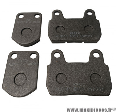 Plaquettes de frein avant REECO V2 – pour étriers 3 pistons 4 colonnettes (e-stock max / e-presto max / e-trax/air / e-jet) * Déstockage !