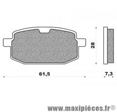 Plaquette de frein avant Carbone Lorraine MBK Booster 100cc *Déstockage !