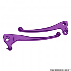 PAIRE DE LEVIERS FREIN VIOLET TNT TUNING POUR MBK BOOSTER SPIRIT / YAMAHA BWS DE 1999 A 2003 * Déstockage !