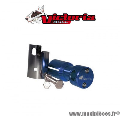 Potence alu anodisé bleue Victoria Bull pour Scooter 50cc peugeot ludix / speedfight 3/4 / kisbee / jet force *Déstockage !