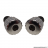 Paire d'embout de guidon universel grille Chromé diamètre 18mm *Déstockage !