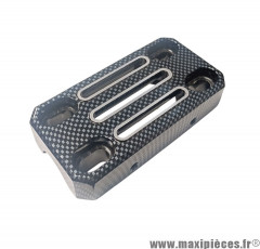 Pontet de guidon universel alu effet carbone taille amovible grâce a sa fixation ovale de 67mm a 88mm en longueur et 32mm en largeur (modèle d'expo) * Prix discount !