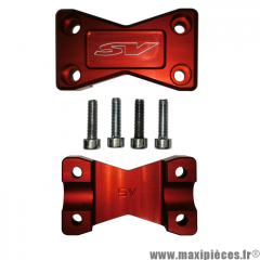 Platine de pontets de guidon WIILS pour SUZUKI SV 650cc N rouge *Déstockage !