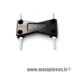 Platine de pontets de guidon noir WIILS pour Suzuki SV 1000cc *Déstockage !