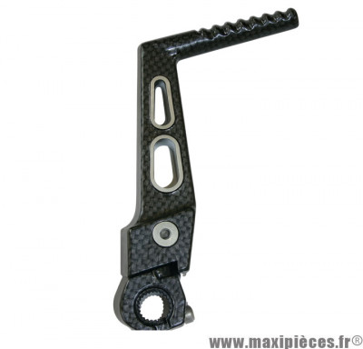 Kick démarrage alu imitation carbone tissé pour 50 a boite moteur Derbi euro2/3/4 * Déstockage !