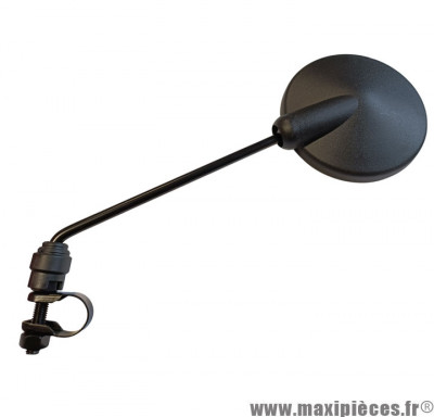 Rétroviseur noir réversible universel pour cyclo, moto & quad (collier diamètre 22mm) * Déstockage !