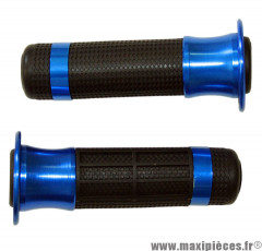 Paire de poignées Bague alu Bleu * Déstockage !