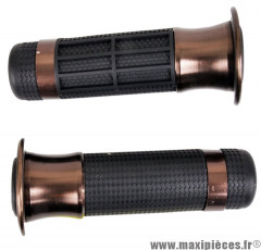 Paire de poignées Bague alu couleur café * Déstockage !