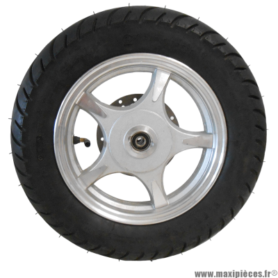 Jante/roue avant en aluminium 10 pouces occasion (taille 2.15X10) pour scooter chinois (frein a disque) * Déstockage !