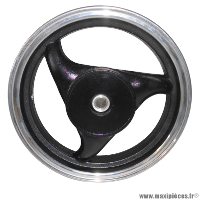 Jante arrière en aluminium 12 pouces, noir (ZF N 12X2.50 DOT) pour scooter chinois 50/125cc (frein a tambour) * Déstockage !